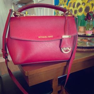 Authentic Michael Kors Red Bag